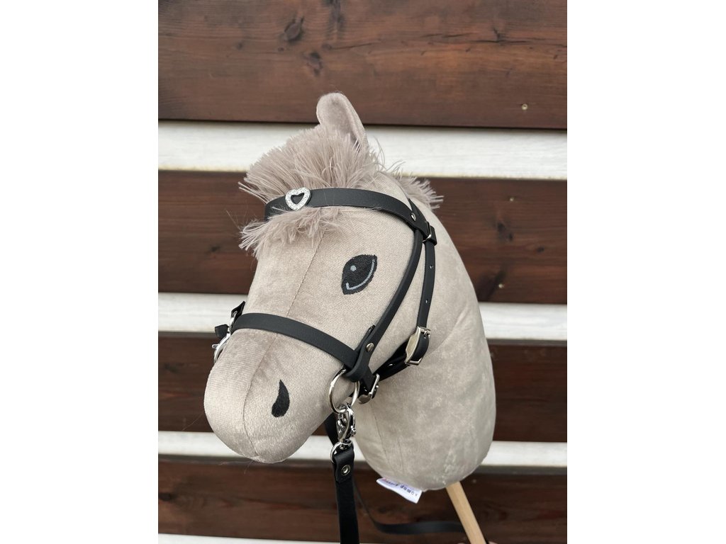 Bezudidlová uzdečka pro Hobby horse (vel. S) - srdíčko