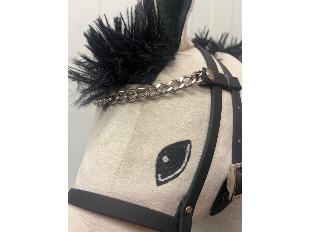 NOVÉ ČELENKY - VÍCE DRUHŮ - Bezudidlová uzdečka pro Hobby horse (vel. S)